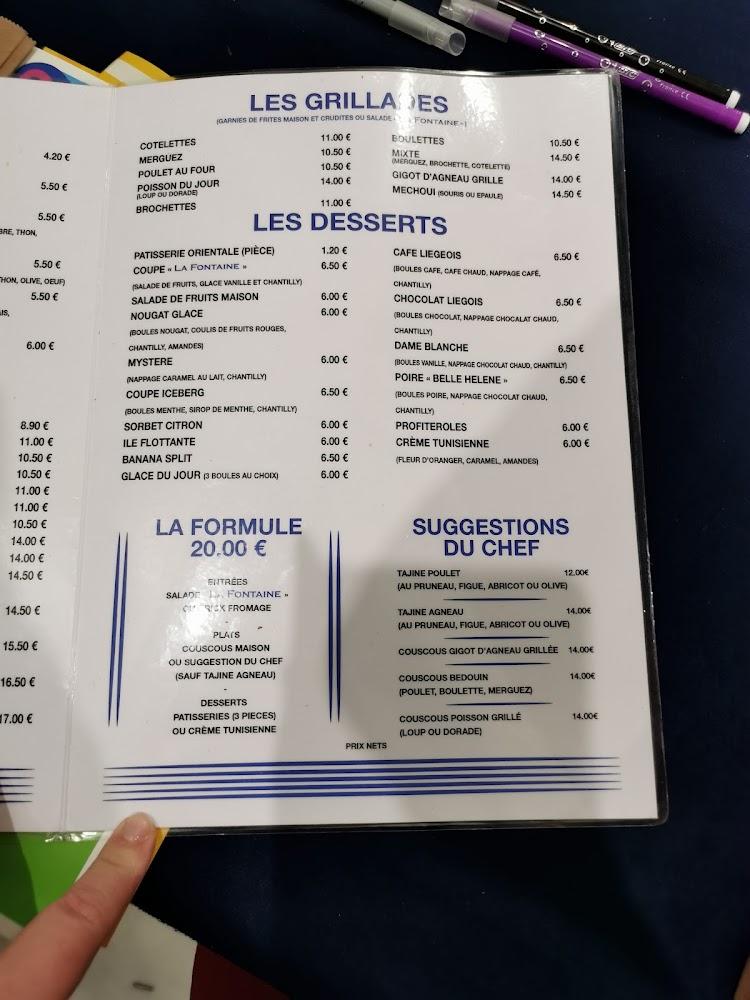 La Fontaine - Menu Image 4